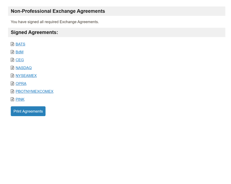 Non Pro Exchange Agreements